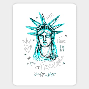 New York liberty statue Sticker